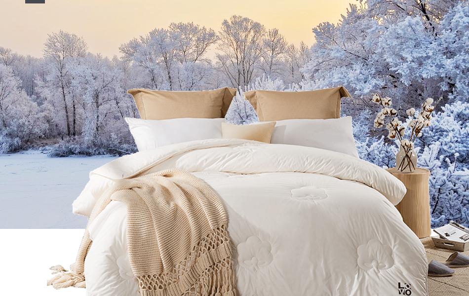 lovo全棉新柔新疆棉棉花春秋被